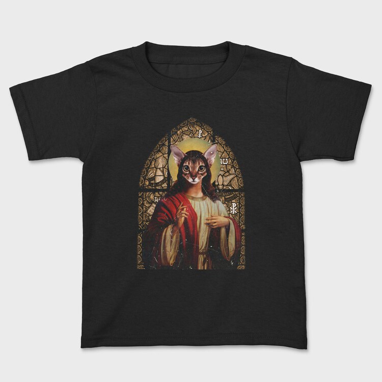 Cat Jesus, Kids' T-Shirt