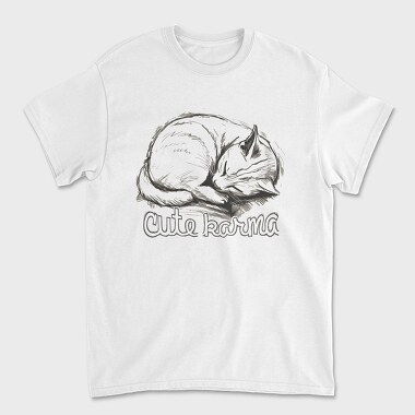 Cat Karma Sketch, Unisex Men's T-Shirt