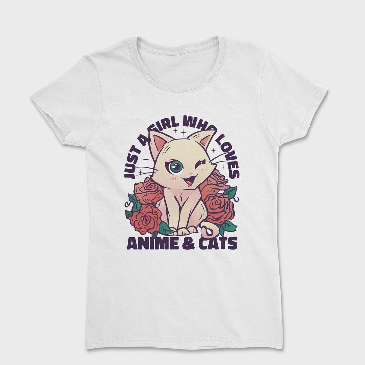 Cat Kawaii Anime Quote, Women's T-Shirt