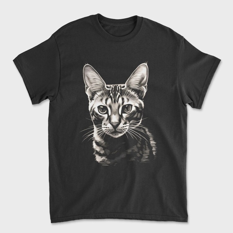 Cat Portrait, Унисекс Мъжка Тениска