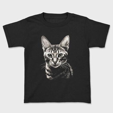 Cat Portrait, Kids' T-Shirt