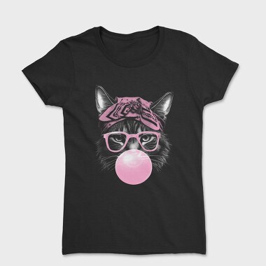 Cat Sunglassesd Bubblegum, Women's T-Shirt