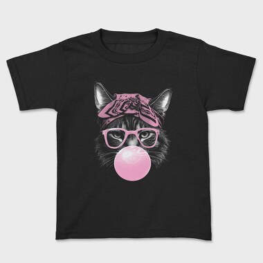 Cat Sunglassesd Bubblegum, Kids' T-Shirt