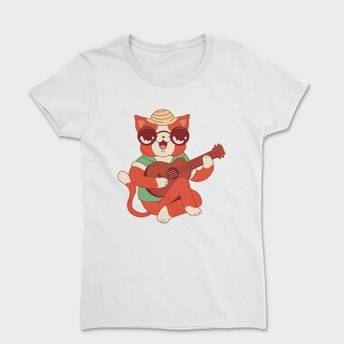 Cat Ukelele, Women's T-Shirt