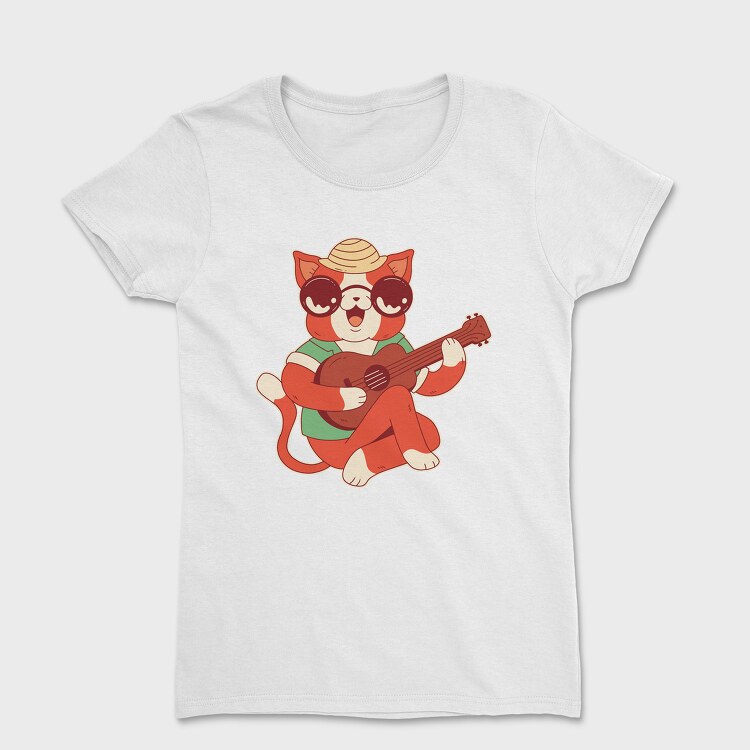 Cat Ukelele, Women's T-Shirt