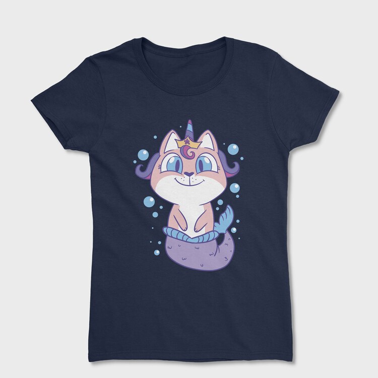 Cat Unicorn Mermaid, Women's T-Shirt