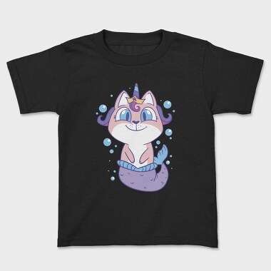 Cat Unicorn Mermaid, Kids' T-Shirt