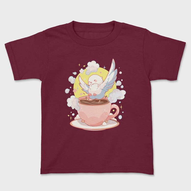 Dove and Coffee, Kids' T-Shirt