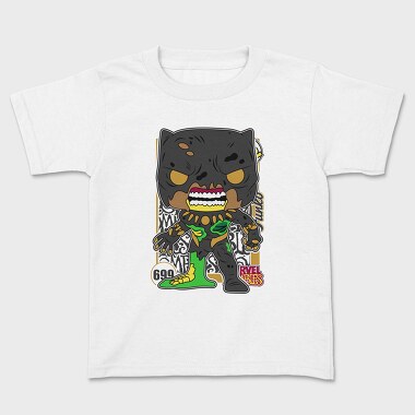 Funko Marvel Zombies Black Panther, Kids' T-Shirt