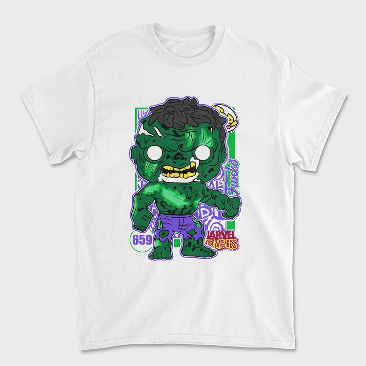 Funko Marvel Zombies hulk, Унисекс Мъжка Тениска