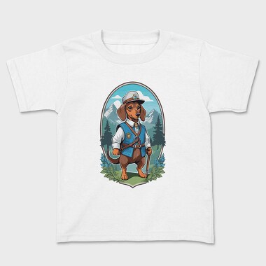 Hiking Dog, Kids' T-Shirt