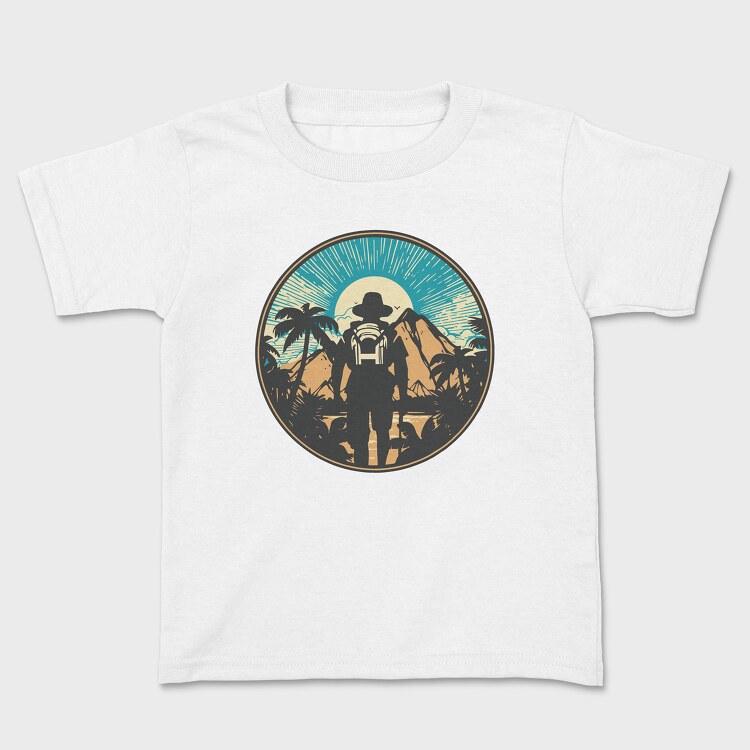 Hiking Palm Trees, Kids' T-Shirt