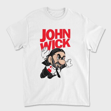 John Wick Mario, Unisex Men's T-Shirt