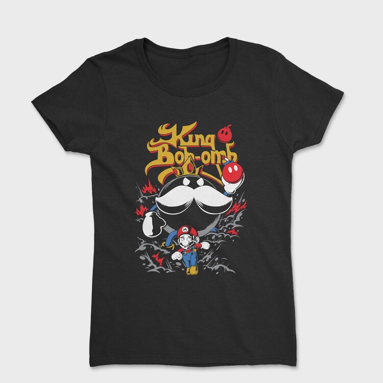 King Bob Omb Mario, Women's T-Shirt