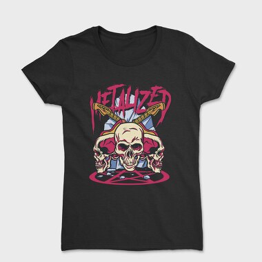 Metalized Skulls Rock, Women's T-Shirt