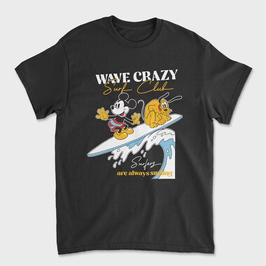 Mickey Mouse Surf Club, Unisex Men's T-Shirt