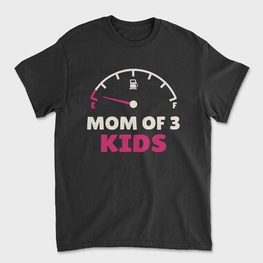 Mom of Three, Unisex Men's T-Shirt