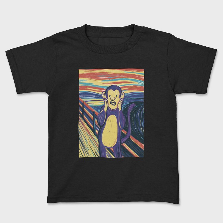 Monkey Scream, Kids' T-Shirt