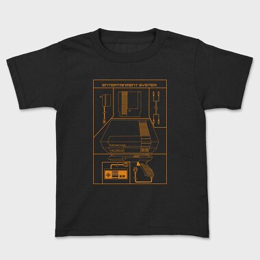 Retro Gaming Entertainment System, Kids' T-Shirt
