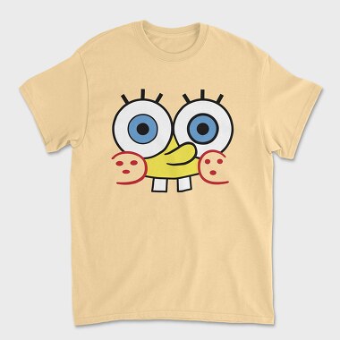 SpongeBob face 17, Unisex Men's T-Shirt