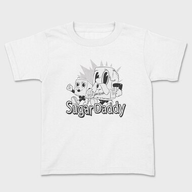 Sugar Daddy Cartoon Old, Kids' T-Shirt