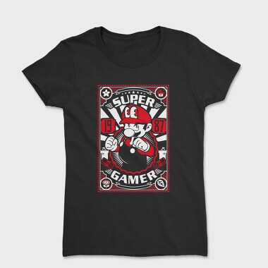 Super Gamer 1987 Mario, Women's T-Shirt