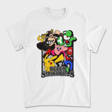 Super Smash Bros, Унисекс Мъжка Тениска