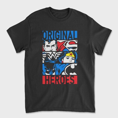 Superman Wonder Women Batman, Unisex Men's T-Shirt