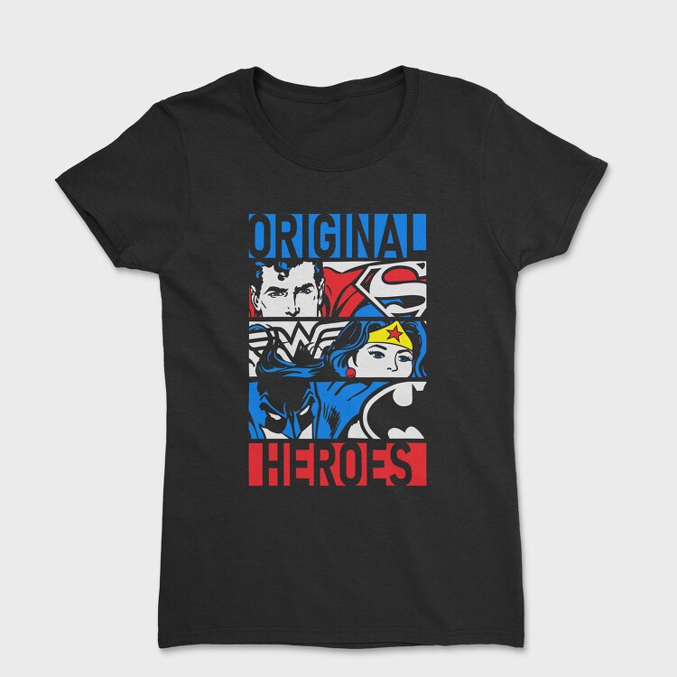 Superman Wonder Women Batman, Дамска Тениска