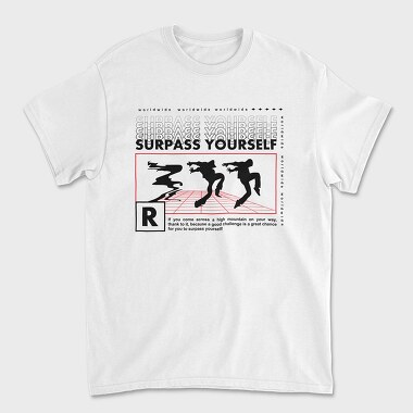 Surpass Yourself 1, Unisex Men's T-Shirt