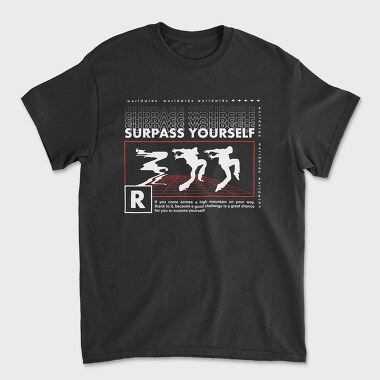Surpass Yourself 2, Unisex Men's T-Shirt