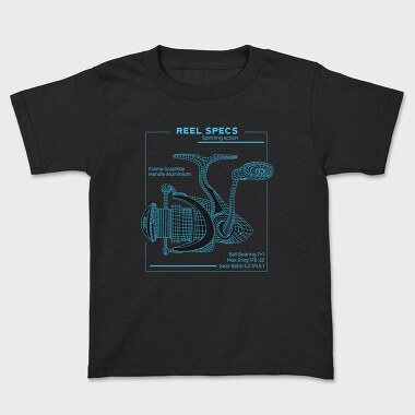 Tech Reel Diagram, Kids' T-Shirt