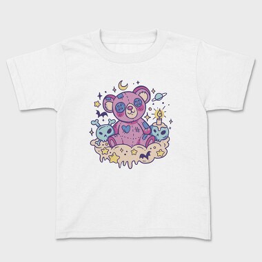 Teddybear Creepy Kawaii, Kids' T-Shirt
