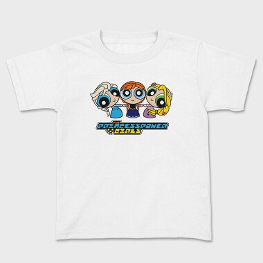 The Powerpuff Girls Frozen Rapunzel, Kids' T-Shirt