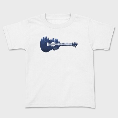 Ukulele Landscape, Kids' T-Shirt