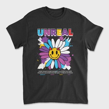 Unreal 1, Unisex Men's T-Shirt