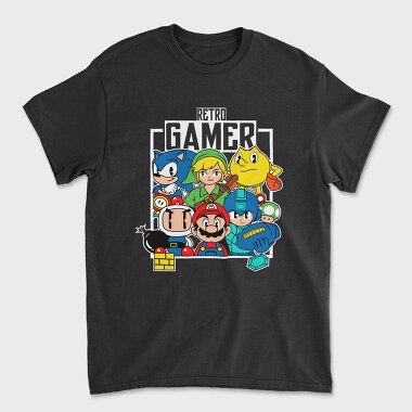 Video Game Multi Characters, Unisex Men's T-Shirt