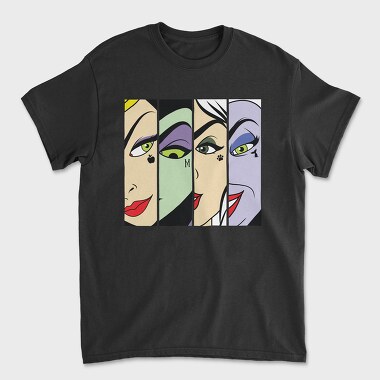 Villanas Disney Faces, Unisex Men's T-Shirt
