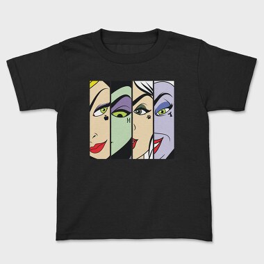 Villanas Disney Faces, Kids' T-Shirt