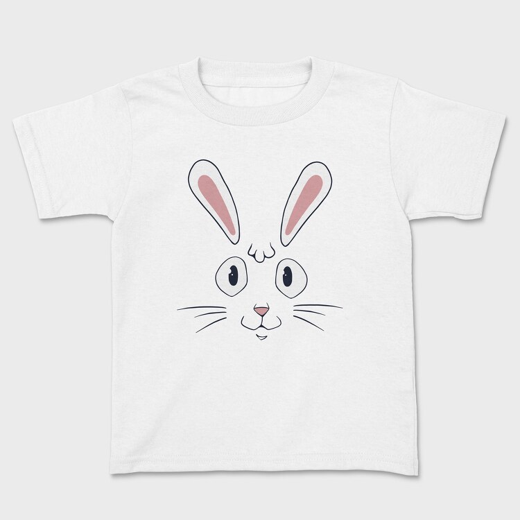 Easter Rabbit Face, Kids' T-Shirt