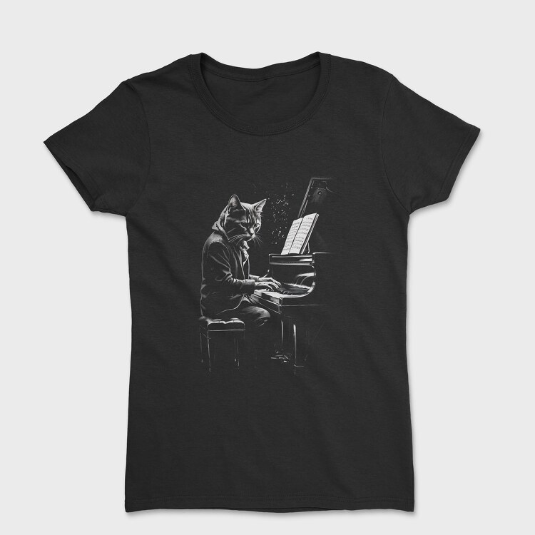 Catpiano, Women's T-Shirt