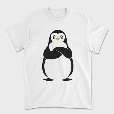 Angry Pinguin, Unisex Men's T-Shirt