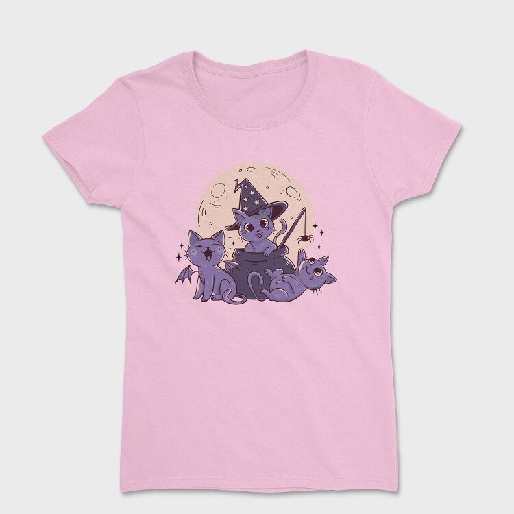 Cats Halloween Composition, Women's T-Shirt