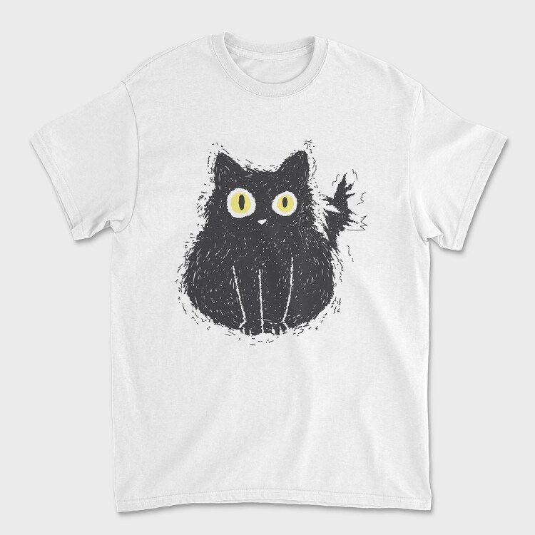 Electrocuted Cat, Unisex Men's T-Shirt