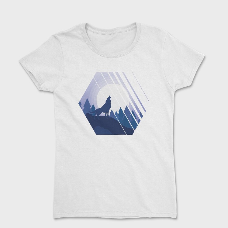 Howling Wolf Hexagon, Дамска Тениска