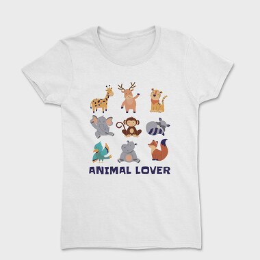 Animal Lover Cartoons, Women's T-Shirt