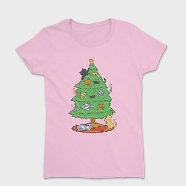 Cats on Tree, Women's T-Shirt