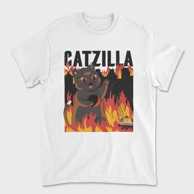 Catzilla, Unisex Men's T-Shirt