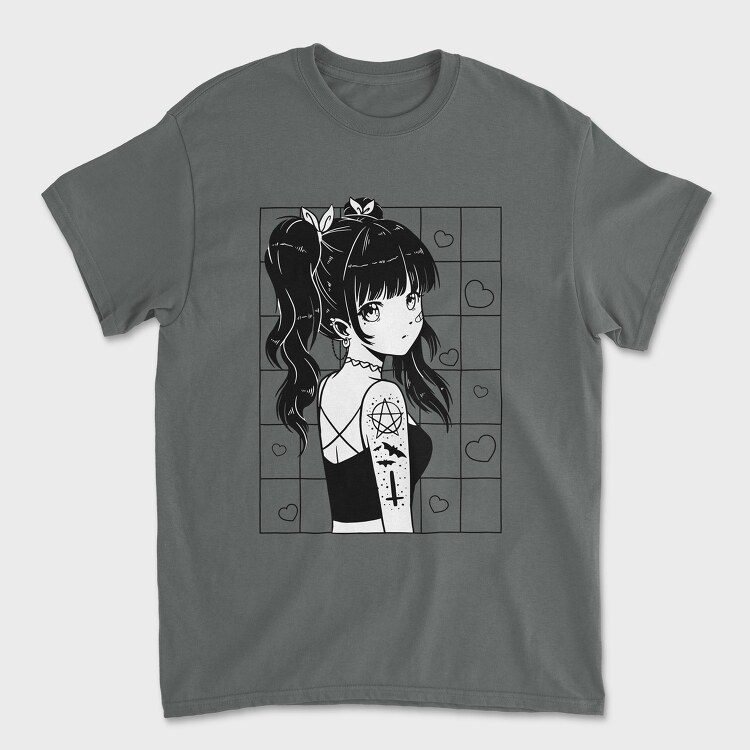Anime Dark Cute, Unisex Men's T-Shirt