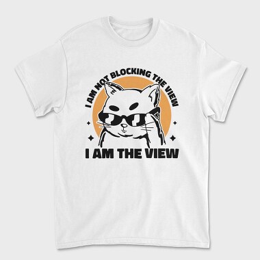I Am the View Cat, Unisex Men's T-Shirt